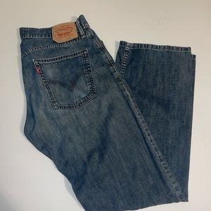 Levi's Mens 514 Straight Blue Jeans Size 36 x 32